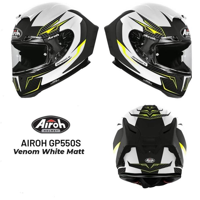 Jual Airoh GP550s / GP 550 s Venom White Matt - Kota Bogor - Markev Moto  Equipment | Tokopedia