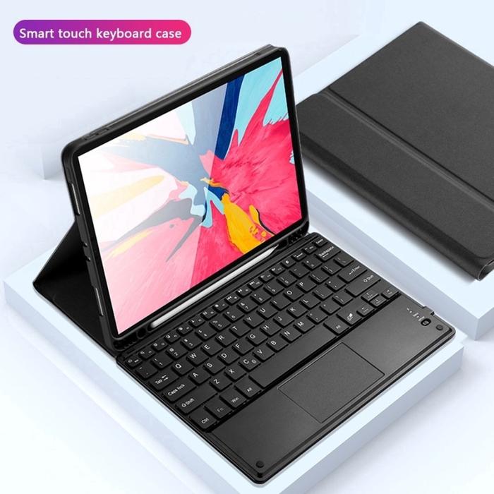 Gambar ipad mini 5 4 bluetooth Keyboard case with touch pad and pencil case - Hitam dari moku acc undefined Tokopedia