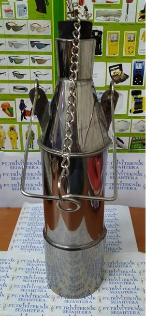 Gambar fuel sampling sample can weighted beaker,botol sampel minyak bakar - stainless dari trivi teknik undefined Tokopedia