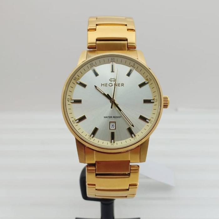 Gambar HEGNER HW 6601 G JAM TANGAN PRIA ORIGINAL GARANSI RESMI - GOLD dari Masterpiece Time undefined Tokopedia
