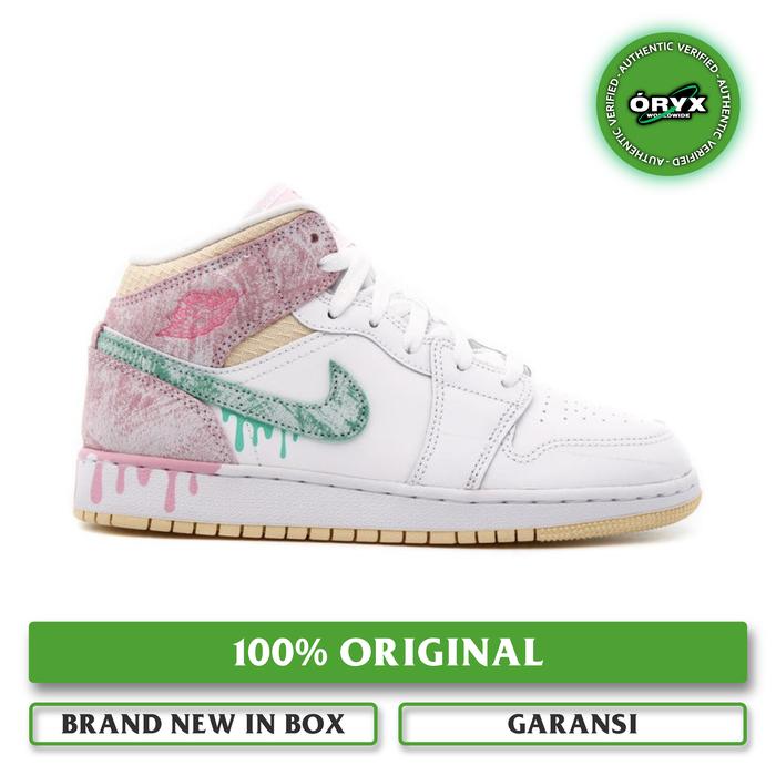 Paint Drip White Paint For Jordans Jordan Mid Paint Drip (Gs) UK