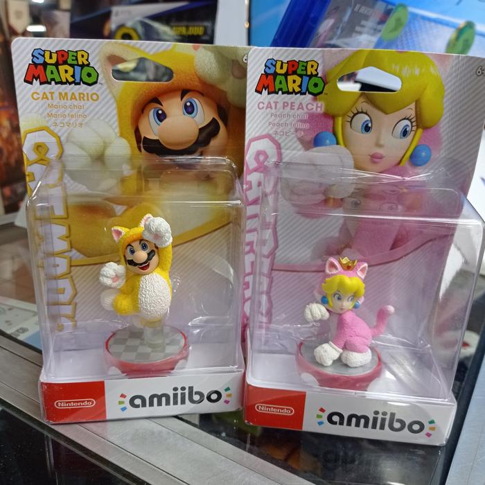 Mario 2021 Amiibo Amiibo Cat Mario Cat Peach Double Pac Set