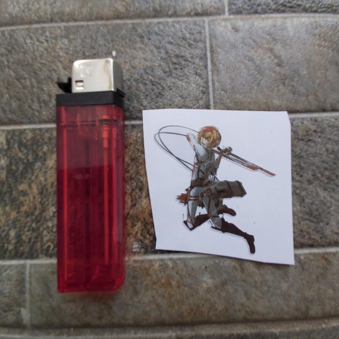 Gambar Stiker Vinyl Karakter Armin Aaron Attack On Titan Print Cut Anime - 4. armin2 dari Epinidithouse undefined Tokopedia