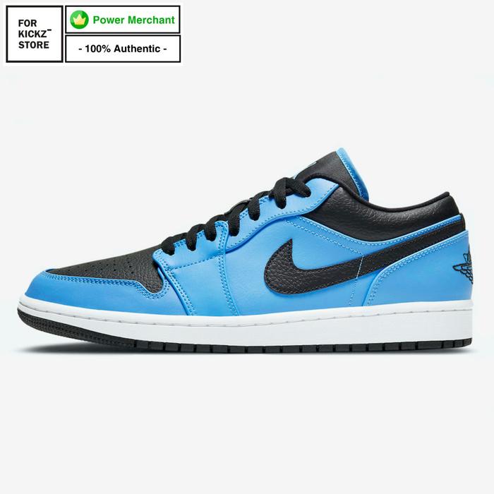 NIKE AIR JORDAN LOW UNIVERSITY BLUE BLACK WHITE 40