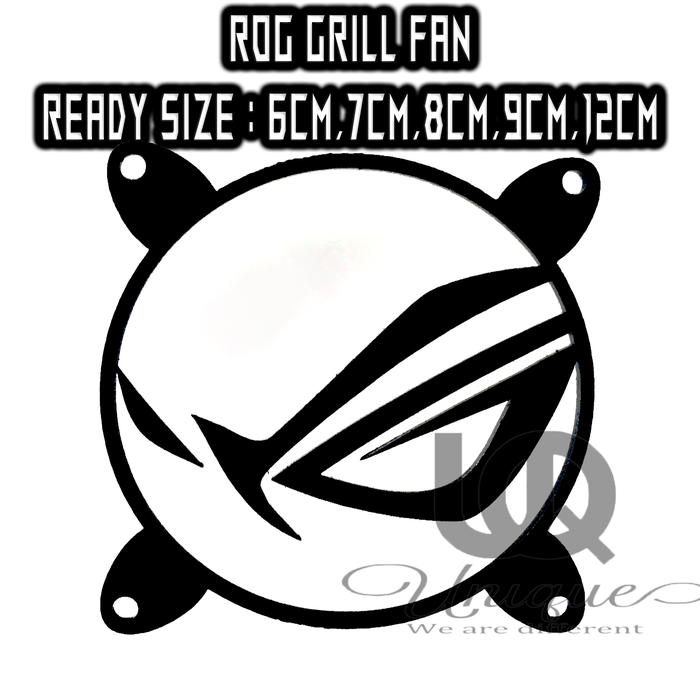 Gambar ROG Acrylic Grill fan / Pelindung Jaring Kipas 6cm 7cm 8cm 9cm 12cm Hitam Laptop - 6cm dari Unique Official Store undefined Tokopedia