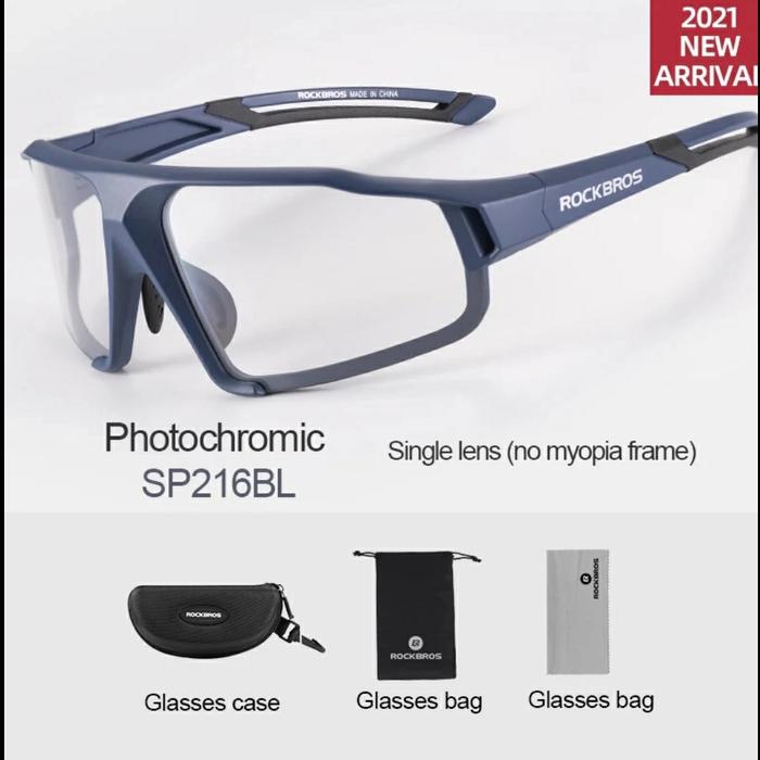 Gambar Rockbros 10135 photochromic sunglasses sport kaca mata sepeda sport - Biru dari SMARTSHOP 727 undefined Tokopedia