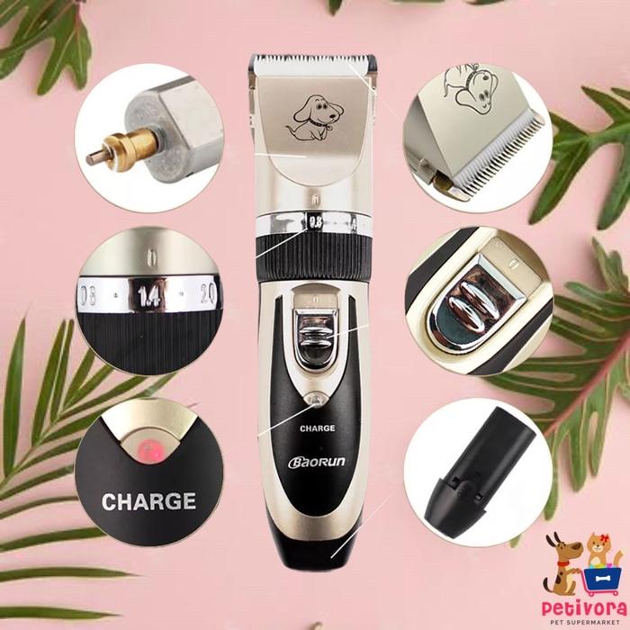 Gambar Alat Cukur Elektrik Bulu Binatang Pet Dog Clipper Anjing Domba - Baorun P2 dari PETIVORA undefined Tokopedia