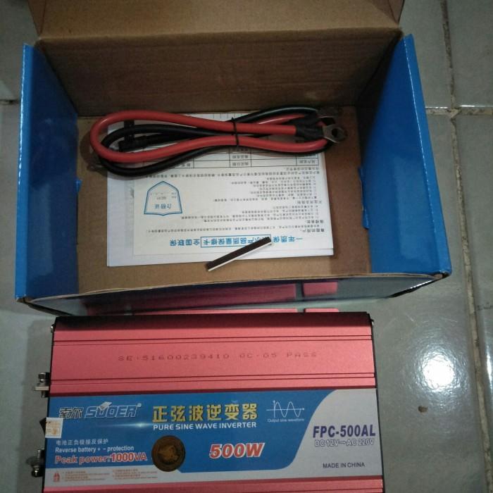 Gambar SUOER Solar Power Inverter PSW Pure Sine Wave Murni 500watt FPC 500 AL dari Zafran Grosir Elektronik undefined Tokopedia