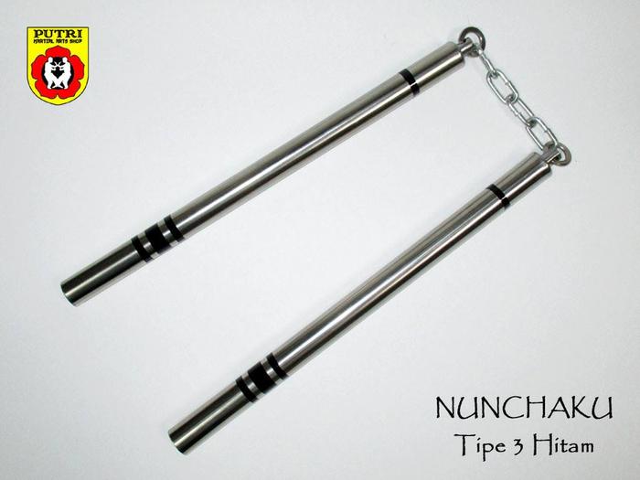 Gambar Double Stick Ruyung Nunchaku Besi Stainless Steel Free Fight Style - Natural, 1,9 cm dari Putri Martial Arts Shop undefined Tokopedia