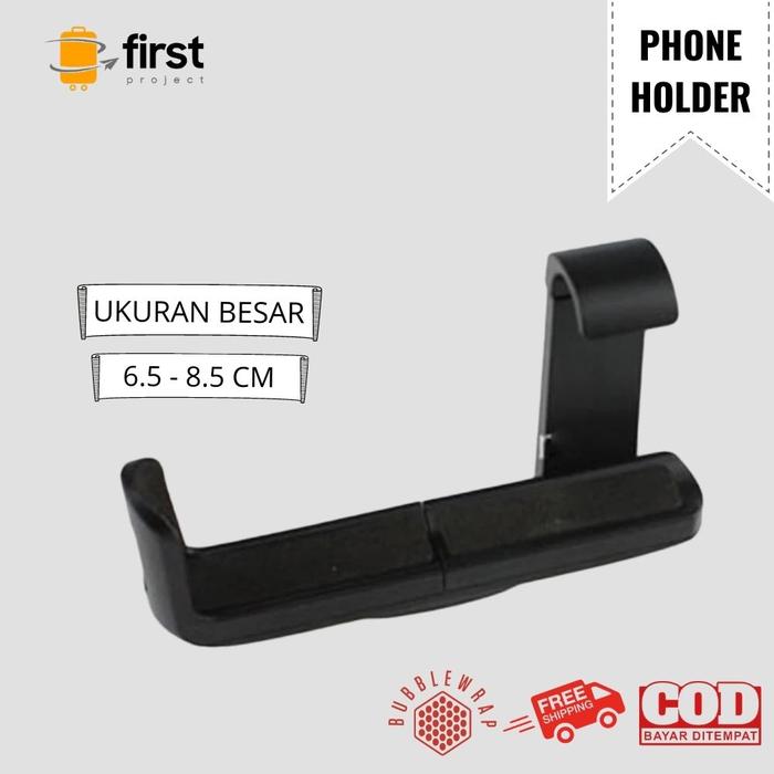 Gambar Universal Bracket Phone Holder L Large for All Smartphone 6.5 - 8.5 cm - Besar 6.5-8.5cm dari Toko First Project Shop undefined Tokopedia
