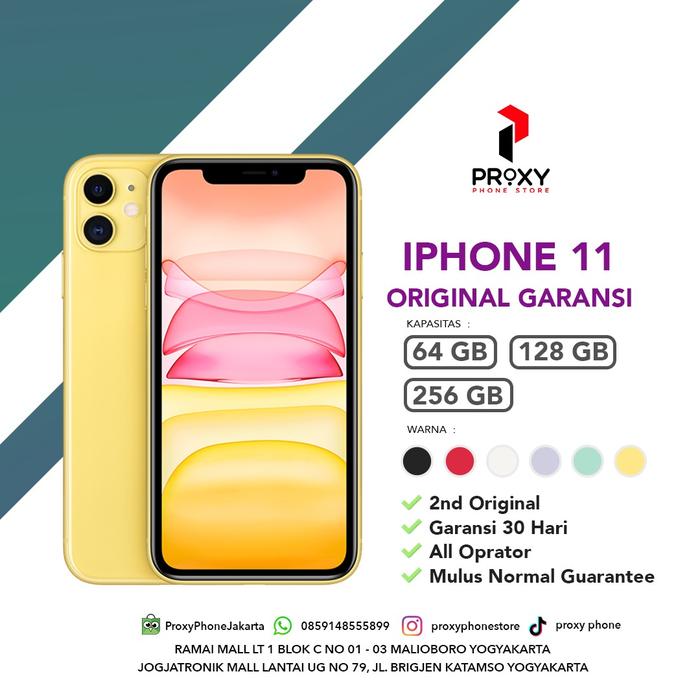 Gambar Iphone 11 64GB ORI INTER Fullset Mulus Terjamin! - 64 gb dari Proxyphone Store undefined Tokopedia
