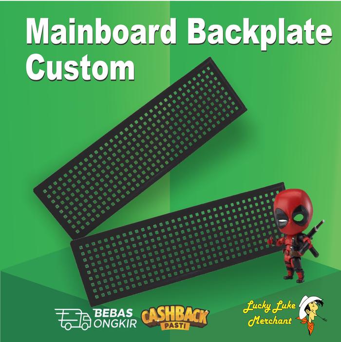Gambar Backpanel Backplate Custom Universal Motherboard Back Panel Back Plate - Hitam dari Lucky Luke Merchant undefined Tokopedia