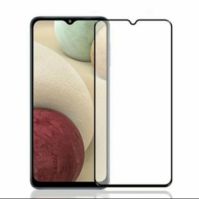 Tempered Glass Pelindung Layar HP Kaca Full Layar Samsung A12 Hitam di  Yaazzshop Tokopedia