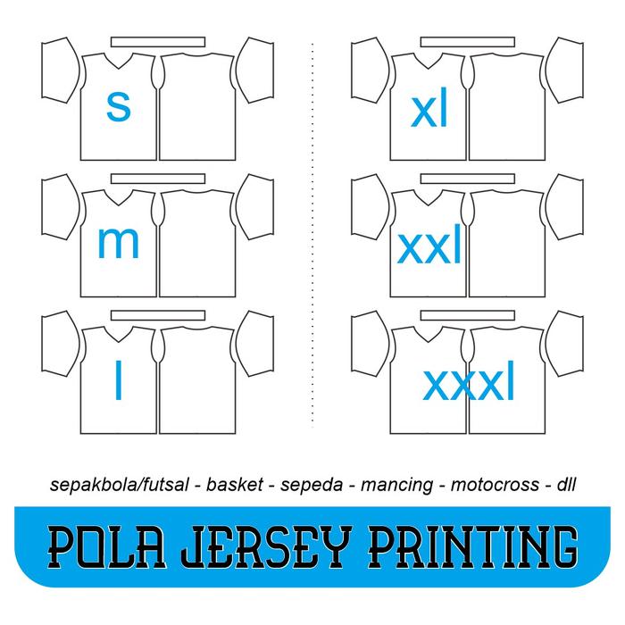 Gambar POLA JERSEY PRINTING SUBLIME dari Al Wijayandi undefined Tokopedia