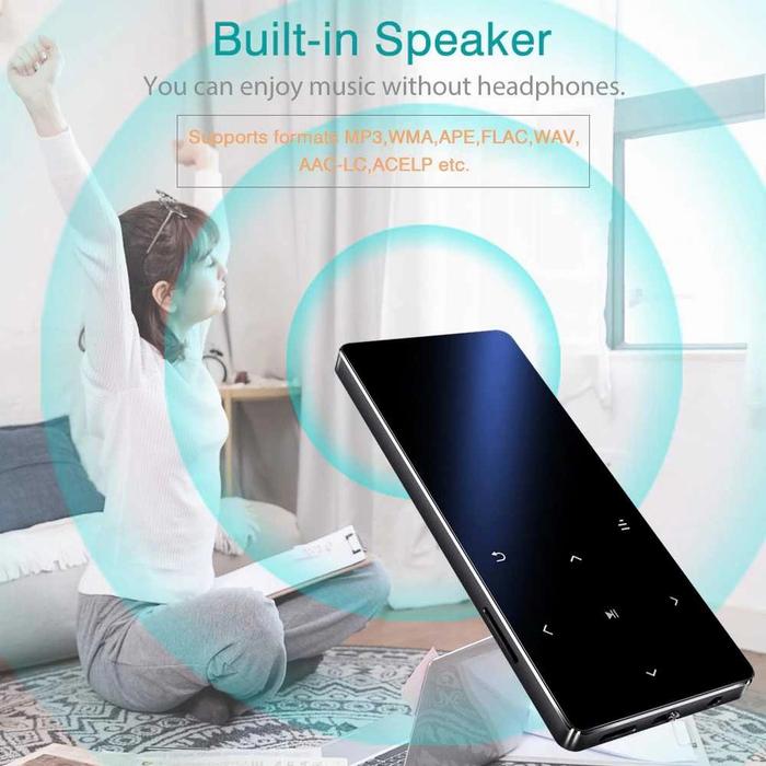 Gambar MP3 Player Digital AuVi Player Bluetooth Touchscreen 8GB FM Radio - Hitam dari wontenid undefined Tokopedia