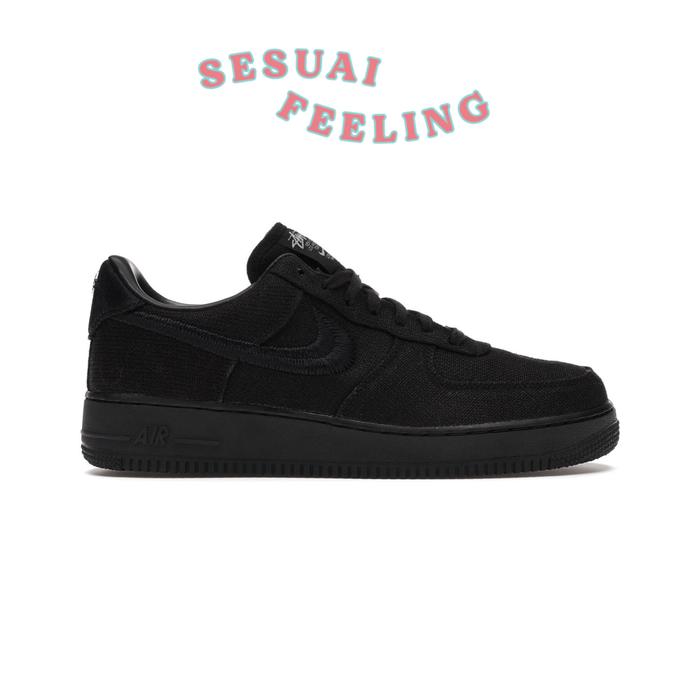Jual Nike Air Force 1 x Stussy Black 