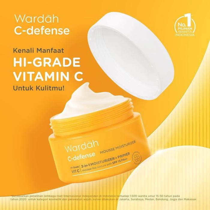 Gambar WARDAH C-DEFENSE MOUSSE MOISTURIZER 30G | Pelembab Wajah dari AILIN KOSMETIK undefined Tokopedia