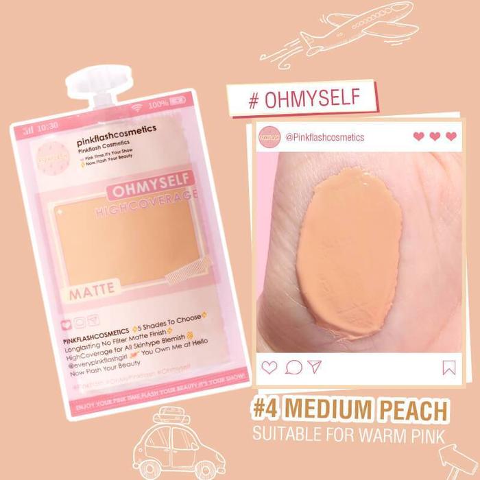Gambar (READY STOCK) PinkFlash Lasting Matte Mini Foundation Travel Size PF05 - PF05 - VANILLA dari Superfactori undefined 5 Tokopedia