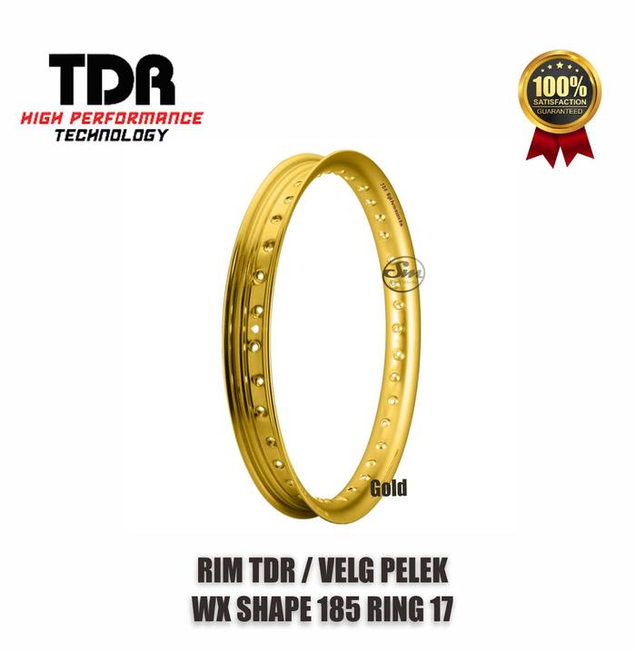 Jual Velg Pelek Rim WX Shape TDR Ring 17 Gold, 185 Kota