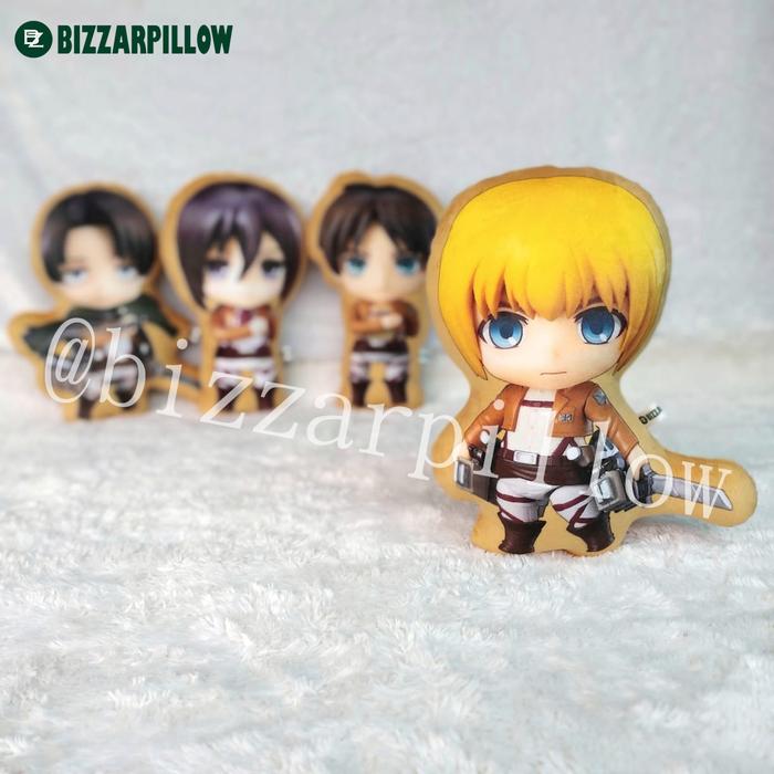 Gambar Bantal Karaker Attack On Titan - Armin dari Bizzarpillow undefined Tokopedia