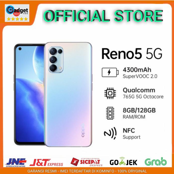 Gambar OPPO RENO 5 5G 8/128 GB GARANSI RESMI OPPO INDONESIA - Oppo Reno 5 5G dari Gadget Store 888 undefined Tokopedia