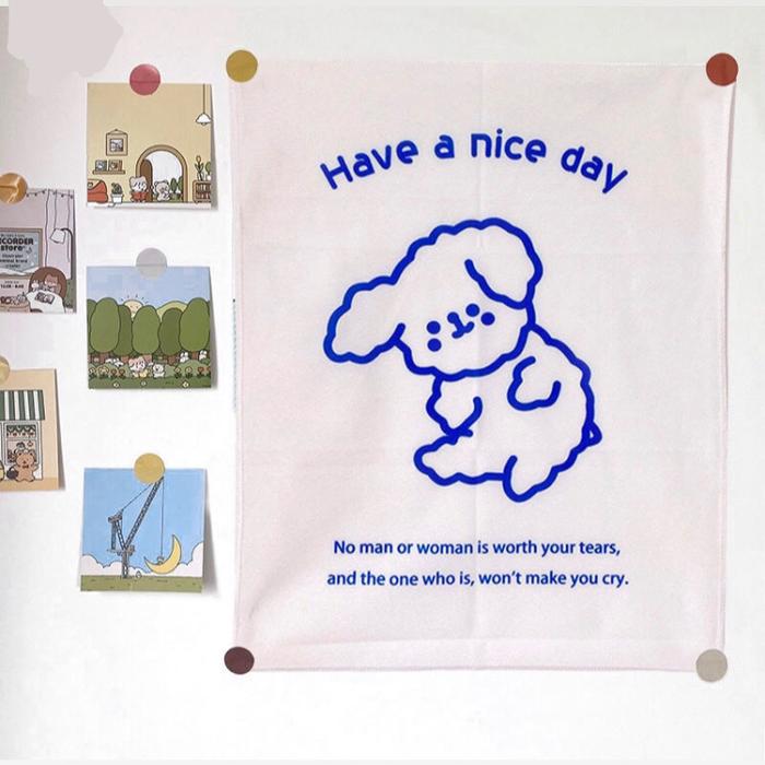 Gambar wall decor kain aesthetic - Putih dari cereart undefined 3 Tokopedia