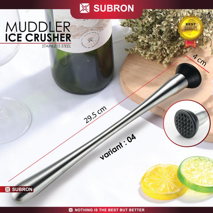 Gambar SUBRON Muddler Ice Crusher Stainless Stick Alat Penghacur Es Batu - IMB-04 dari SUBRON KITCHENWARE undefined Tokopedia