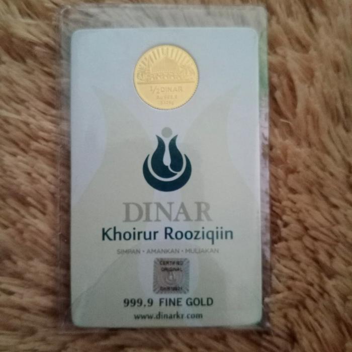 Gambar Dinar Khoirur Rooziqiin 24 K - 2,125 gr - 1/2 Dinar dari sevika undefined Tokopedia