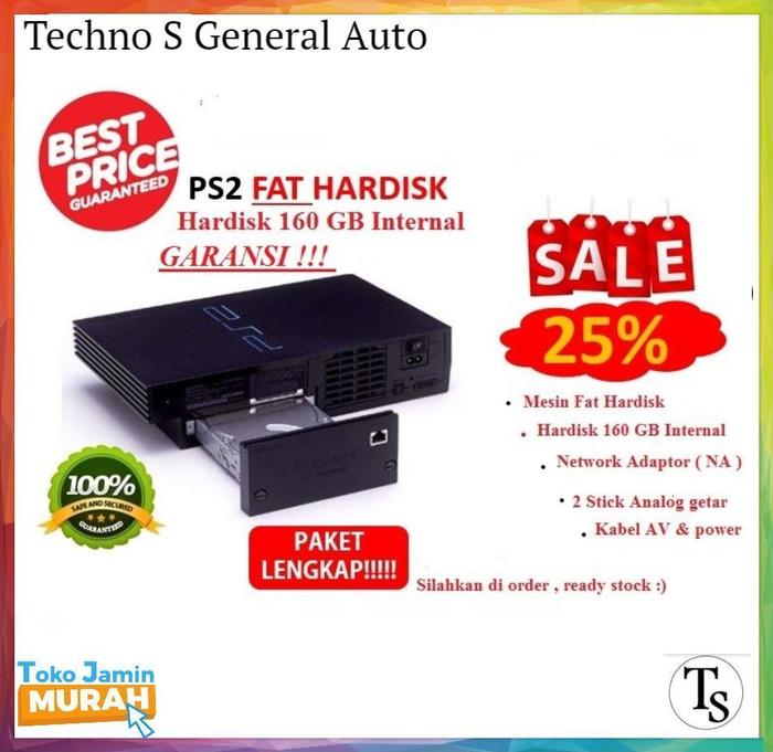Gambar Sony Playstation 2 FAT + HARDISK 160GB + NA Ori + PAKET LENGKAP - PS - PS2 Optik No MC dari Techno S General Auto / TSGA undefined Tokopedia