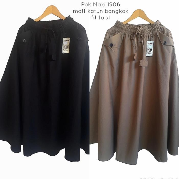 Gambar NF Mode Rok Payung Panjang Rok Maxi 1906 - Moca, All Size dari entri maximum undefined Tokopedia