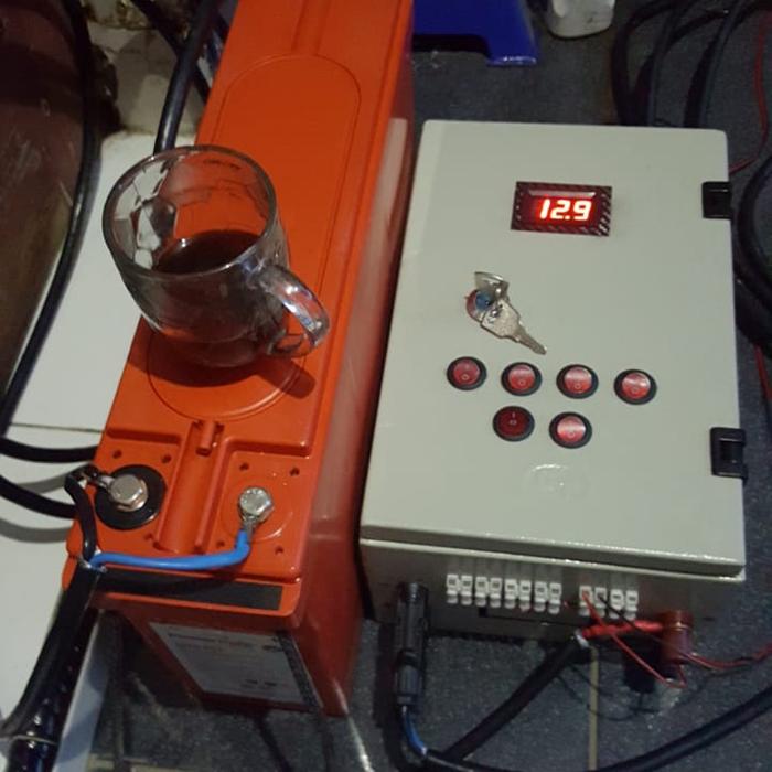 Paket SHS Lengkap Dc to Dc Panel Surya Lampu DC Max 100watt 10jam