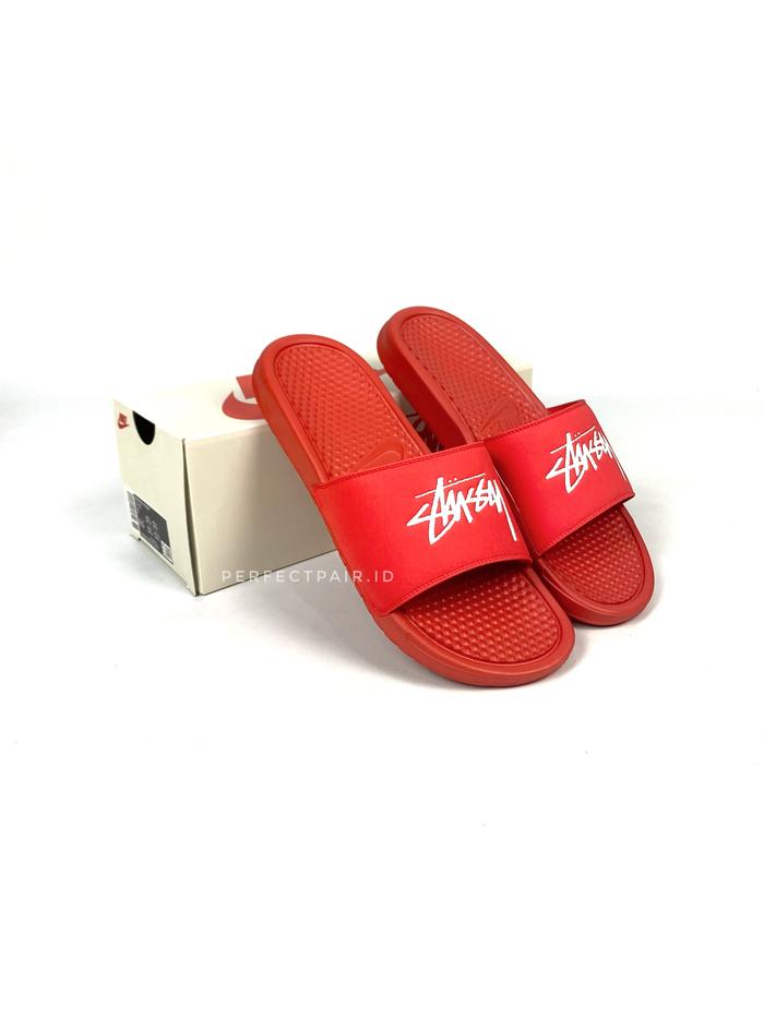 Stussy X Nike Benassi Slides Sandal Nike X Stussy Benassi Black - Main Image