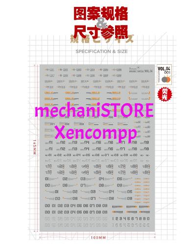 Gambar HOBBY MIO Water Decal Caution Vol 04-001 - Model Kit Gundam MG HG RG dari mechaniSTORE Bandung undefined Tokopedia