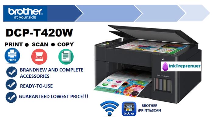 Gambar Printer Brother DCP-T420W Ink Tank Print-Scan-Copy Wireless dari SCITEC Online undefined Tokopedia