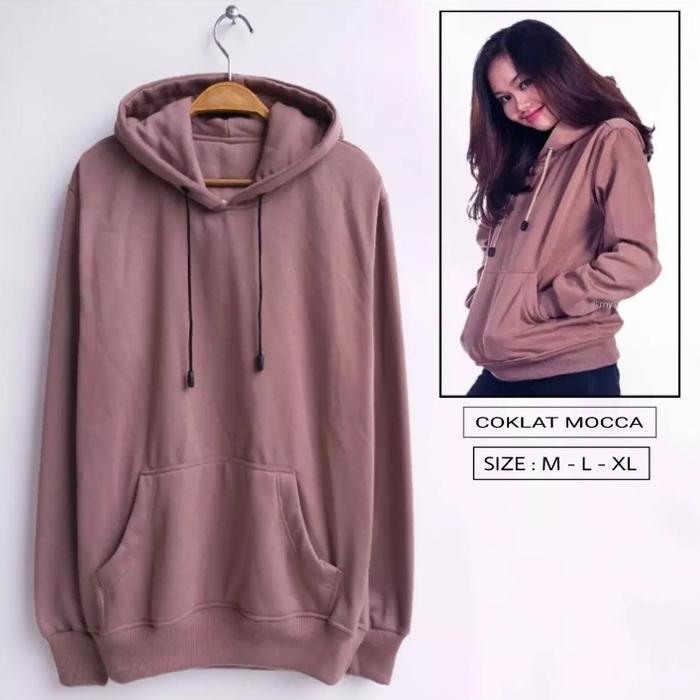 Jual Sweater Polos Wanita Hoodie Polos 
