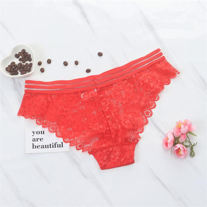 Gambar CD 3322 KOF2 - CELANA DALAM RENDA TRANSPARANT - Merah dari Ella'secret undefined Tokopedia