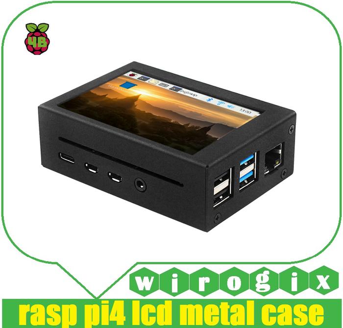 Gambar Raspberry Pi 4 - LCD Metal Case - A dari wirogix undefined Tokopedia