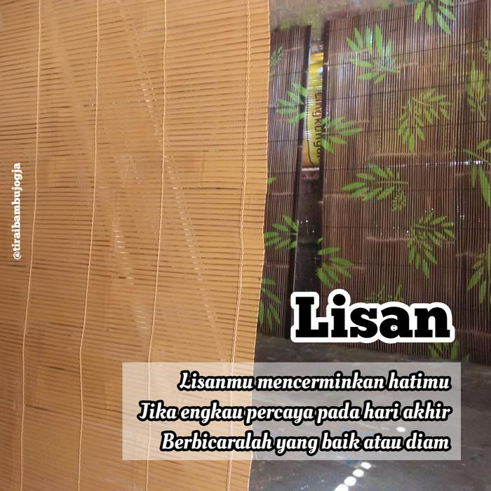 Gambar Tirai Bambu Cat Polos 200 x 250 dari Tirai Bambu Jogja undefined Tokopedia