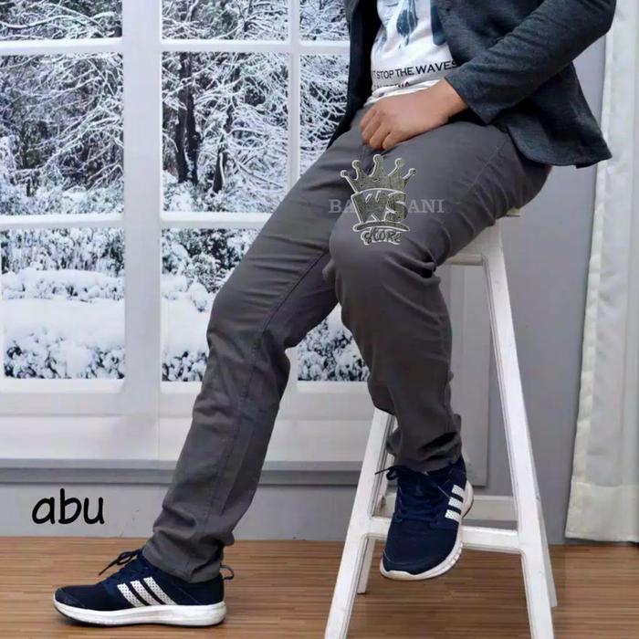Gambar Celana Chino Panjang Pria Slimfit Blessingsstore Bahan Katun Strecth - Abu, 27 dari Zenithfashion undefined Tokopedia