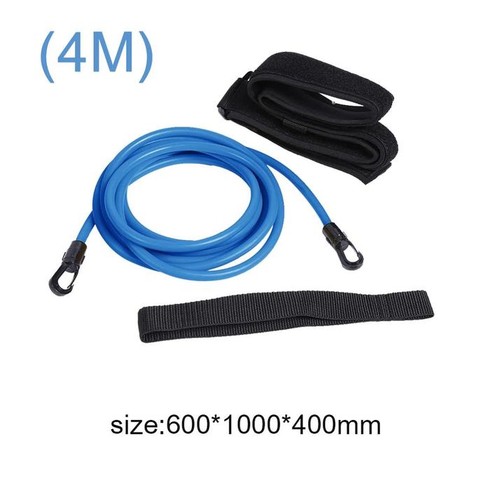 Gambar Alat Latihan Renang Swimming Training Resistance Band Safet Rope 4 Mtr - Blue / Biru dari RcShop89 undefined Tokopedia