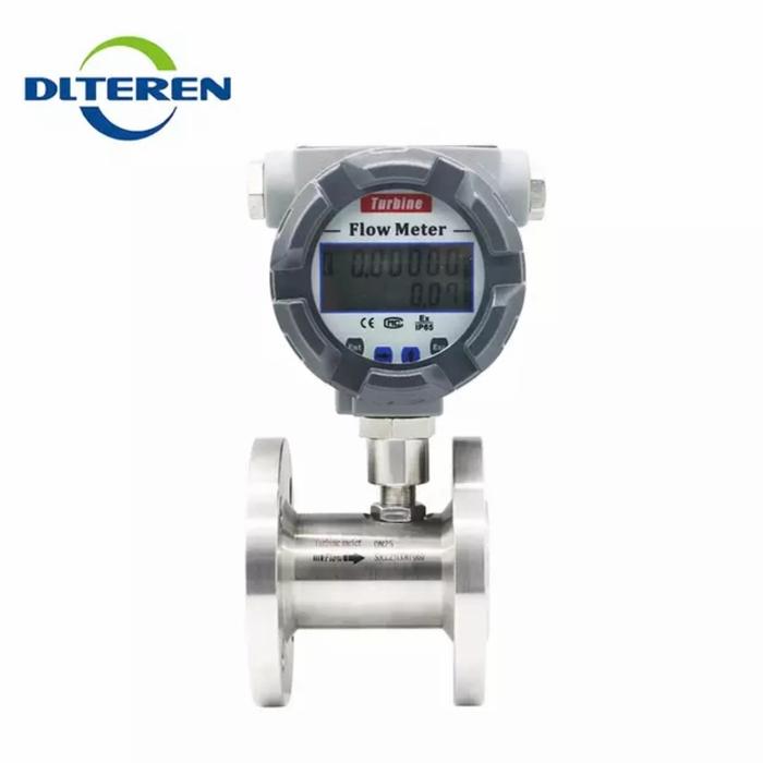 Jual Digital Turbine Flowmeter DN 3 inch 80mm G1 flange for fuel oil ...
