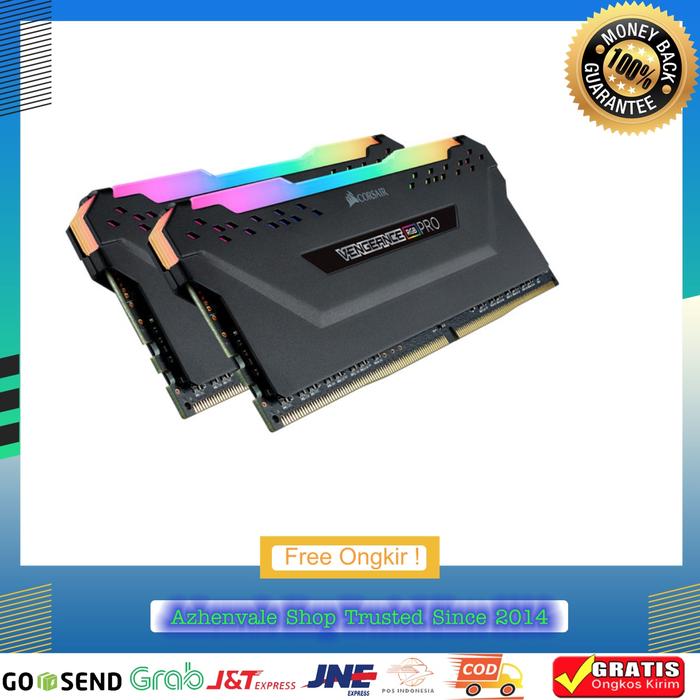 CORSAIR VENGEANCE RGB PRO 16GB x 8GB DDR4 DRAM 3200MHz CMW16GX4M2C32  3000Mhz Black
