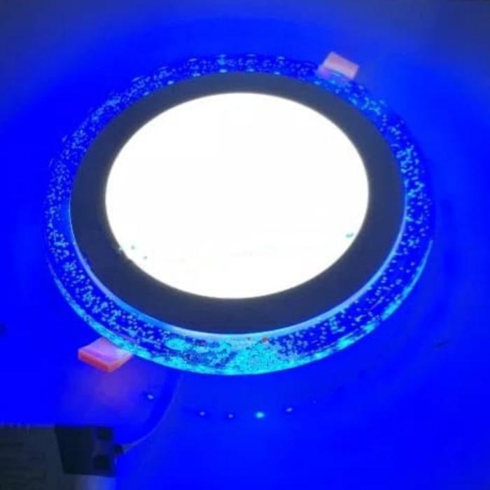 Gambar Downlight panel 2 warna led bulat putih biru 12w+4w inbow lampu panel - Putih dari Surya Mas Lighting undefined Tokopedia