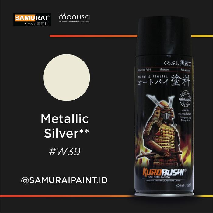 Gambar SAMURAI PAINT Varian Hi-Temp & Wheel Alloy - Cat semprot/Pilox/Aerosol - W39-Silver dari SamuraiPaintofficial18 undefined Tokopedia