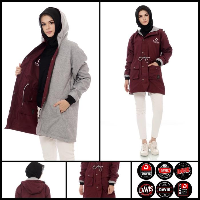 Gambar Jaket hijabers wanita - MAROON dari Zahsy Fashion Kab. Bandung Barat Tokopedia