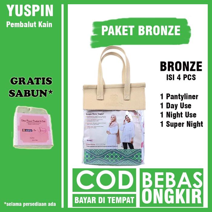 Gambar Pembalut Kain Cuci Ulang Yuspin Kesehatan Kewanitaan Original Komplit - Bronze 4 pcs dari AgenResmiYuspin undefined Tokopedia
