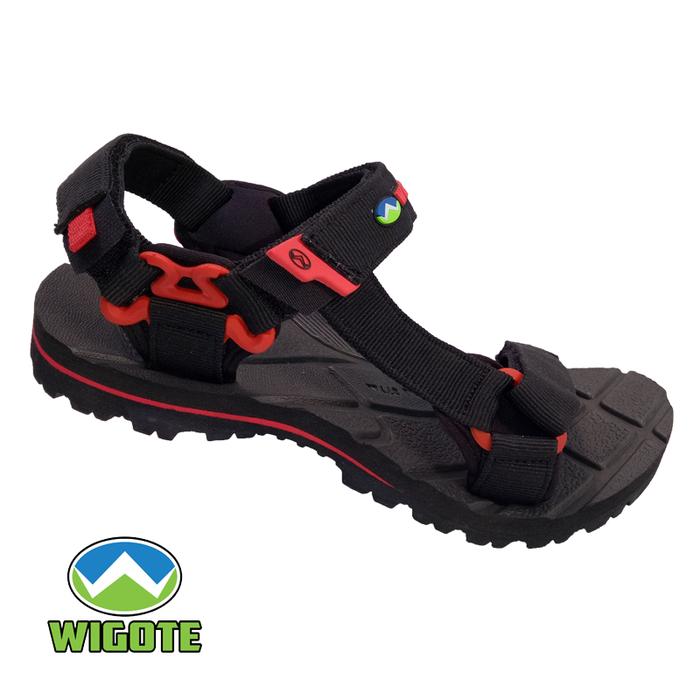 Gambar Sandal Gunung Wigote Pria Ringan Nyaman Kuat Luxor Hitam - Hitam, 44 dari WIGOTE undefined Tokopedia