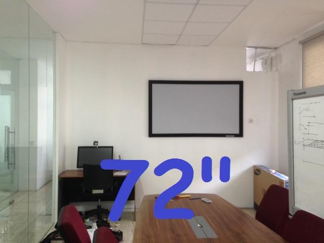 Gambar Cinemaview fixed screen, layar home theater wide screen (16:9) - 72 inch dari MultiDataProjector undefined Tokopedia