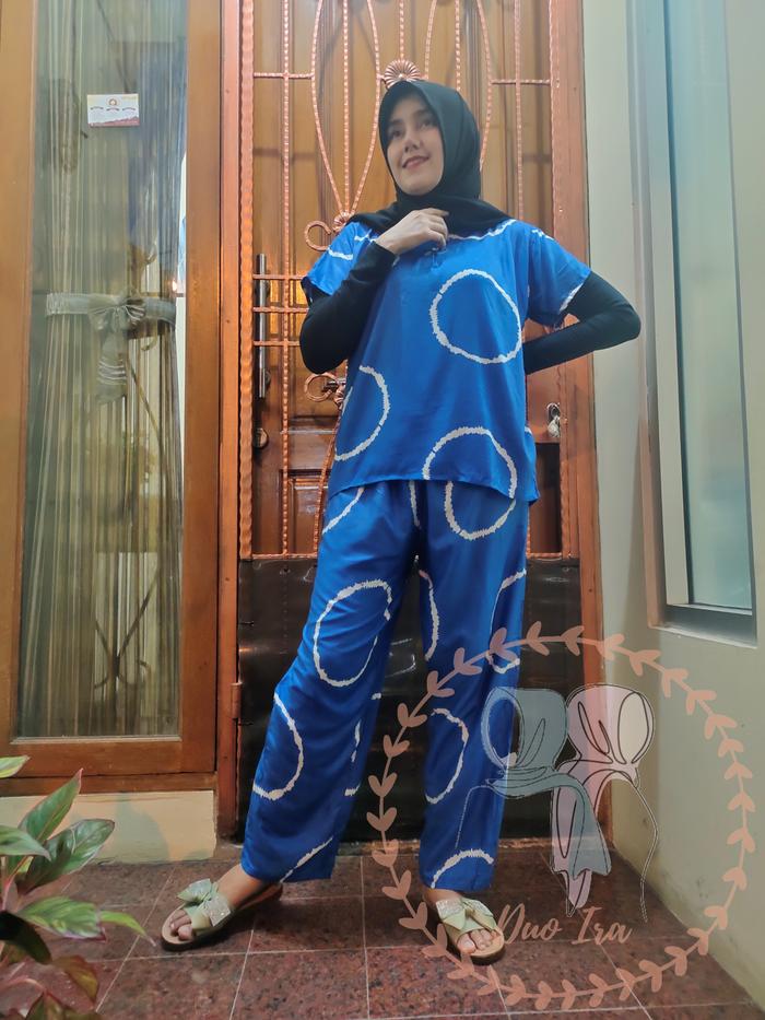 Gambar Piyama - Biru dari Grosir Daster Murah DuoIra.Gallery undefined Tokopedia