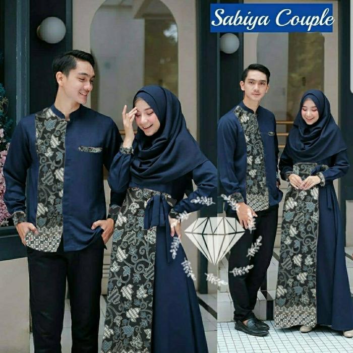 Gambar CL COUPLE SABIYA BATIK FIT XXL (NO PASHMINA) Baju Couple Gamis Kemeja - Cokelat dari nolancandyy undefined 5 Tokopedia